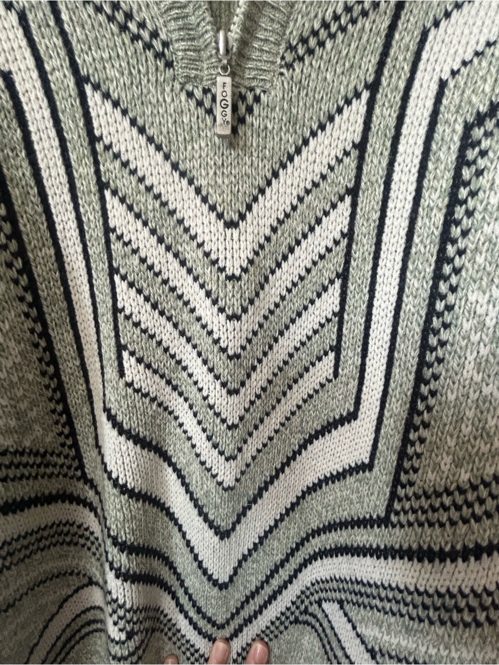 Beautiful Vintage Foggy The Winter Collection 80% Wool Oversized Sweater XL - Picture 5 of 12